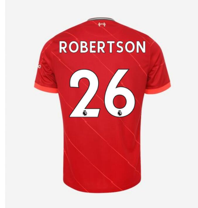 2021/22 Liverpool Home Kit Soccer Jersey with ROBERTSON 26 printing